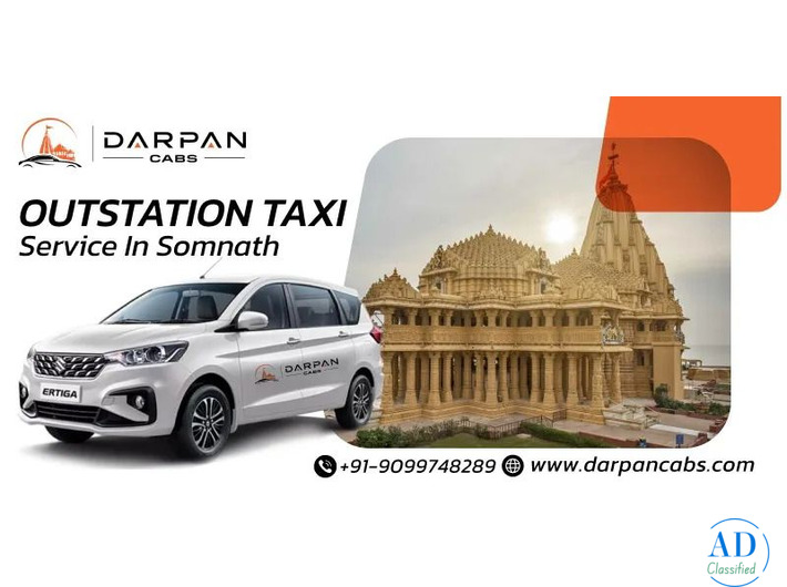 Book Affordable Taxi Service In Somnath with Darpan Cabs
