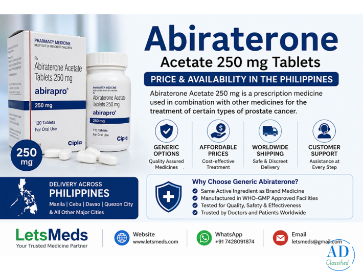 Abiraterone Acetate Medicine Availability in the Philippines