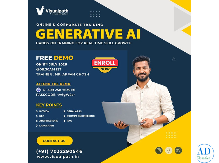Join Free Demo Generative AI Online Session on June 11th