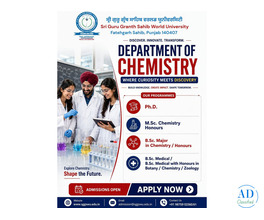 msc honours chemistry in punjab - sggswu fatehgarh sahib