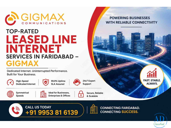 Top-Rated Leased Line Internet Services in Faridabad – GIGMAX