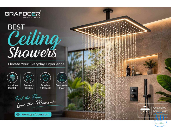 Best Ceiling Showers for a Luxurious & Refreshing Bathroom Experience