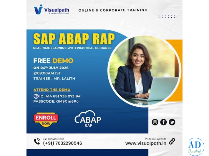 Free SAP ABAP RAP Online Demo – Upgrade Your Skills July 4