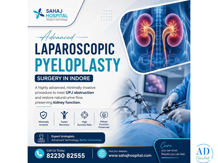 Advanced Laparoscopic Pyeloplasty Surgery In Indore - Sahaj Hospital