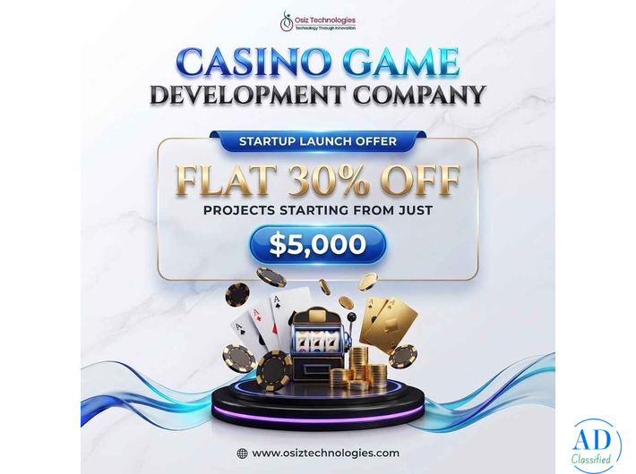 Get Your Casino Gaming Platform Market-Ready with Flat 30% OFF