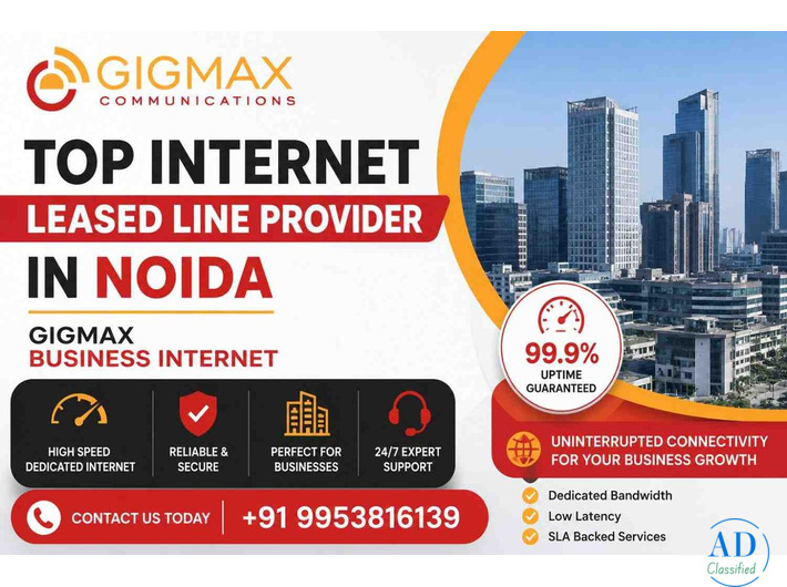 Top Internet Leased Line Provider in Noida GIGMAX Business Internet
