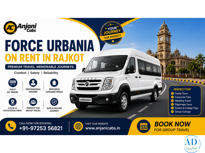 Force Urbania Rental in Rajkot by Anjani Cabs