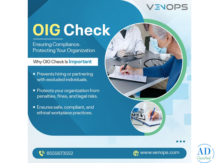 Fast & Accurate OIG Check Services | Venops