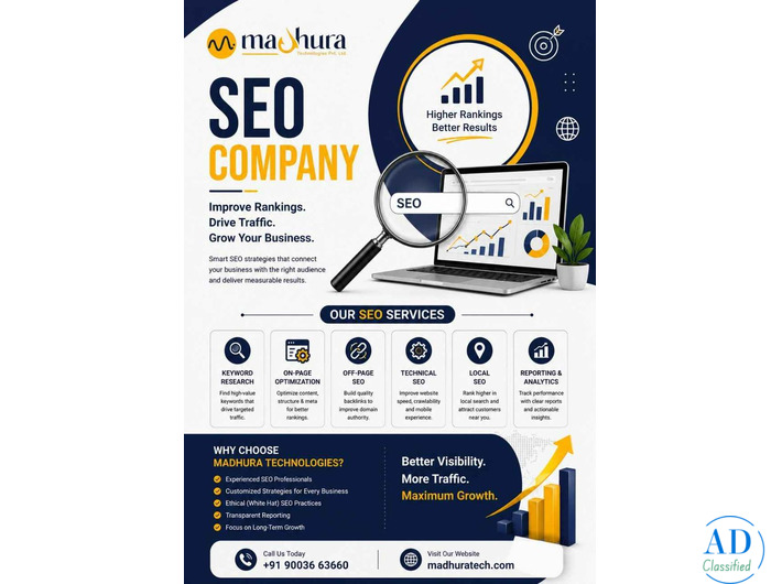 Digital SEO Company in Coimbatore – Madhura Technologies
