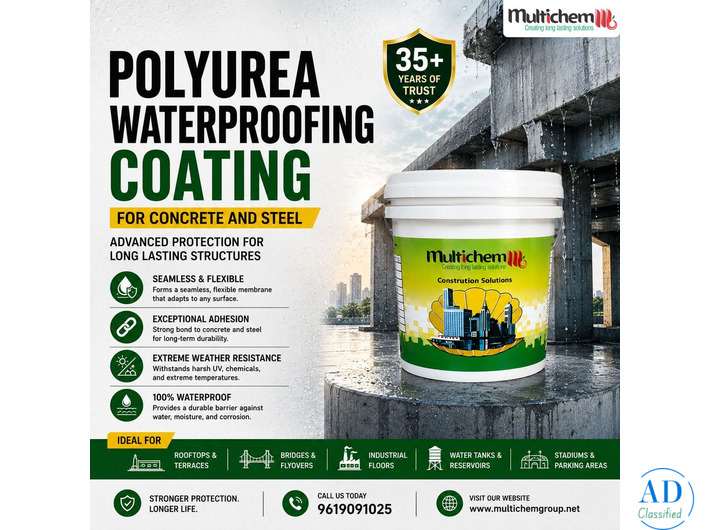Polyurea Waterproofing Coating for Structural Protection