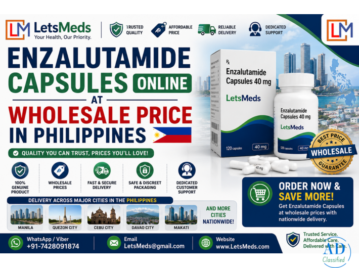 Enzalutamide Capsules Online at Wholesale Price in the Philippines