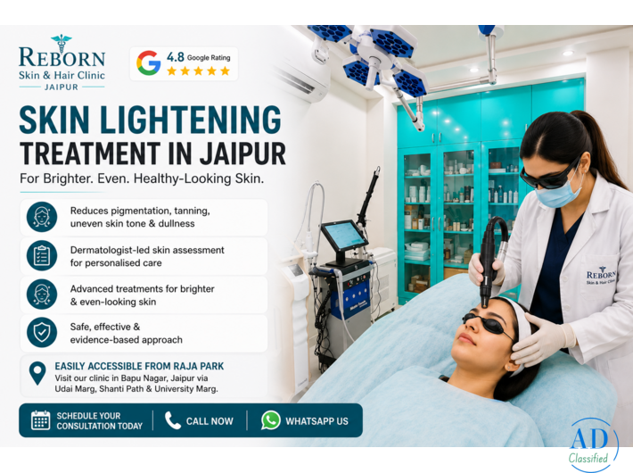Best Clinic for Skin Lightening Treatment in Jaipur