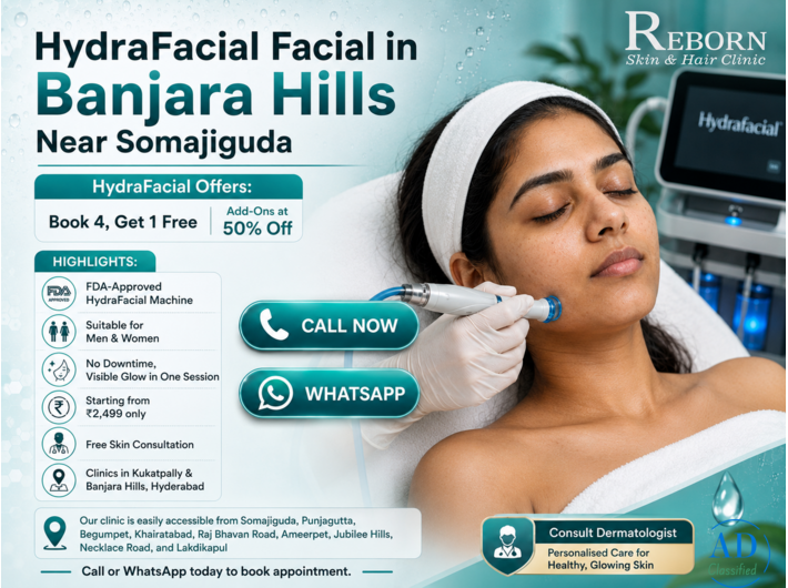 HydraFacial Treatment near Banjara Hills for Lasting Skin Hydration