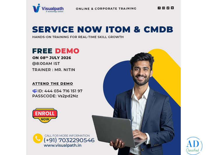 ServiceNow ITOM & CMDB Online Training | FREE Demo Enroll Now