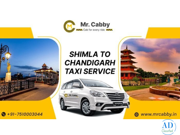 Shimla to Chandigarh Cab Booking - Mr. Cabby