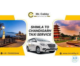Shimla to Chandigarh Cab Booking - Mr. Cabby