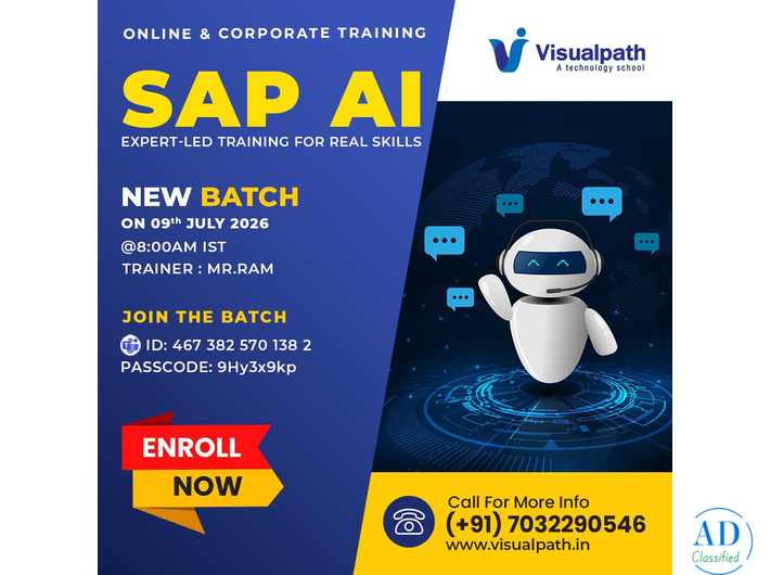 SAP AI  NEW BATCH – Join Online on July 9th!