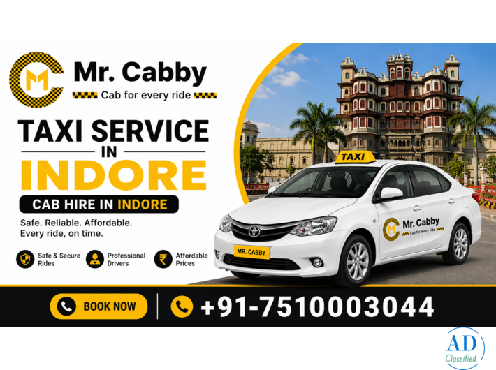 Taxi Service in Indore – Book Local & Outstation Cabs