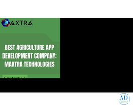 Agriculture Mobile App Development Services by Maxtra Technologies for Modern Agritech Businesses