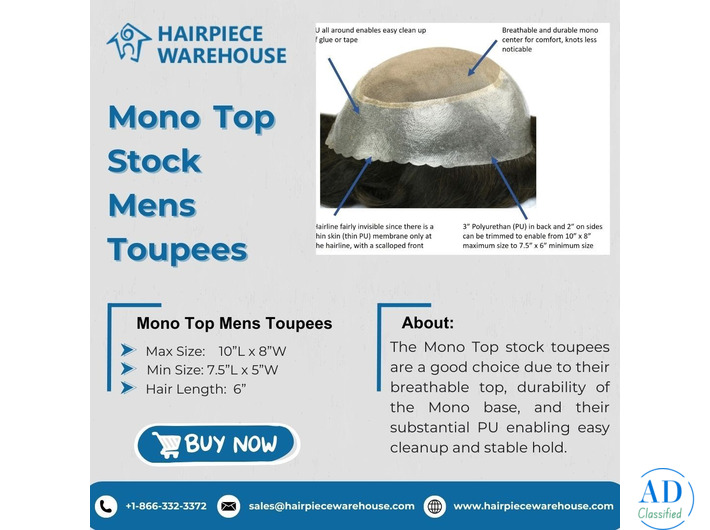 Toupee for Men That Looks Natural by Hairpiece Warehouse