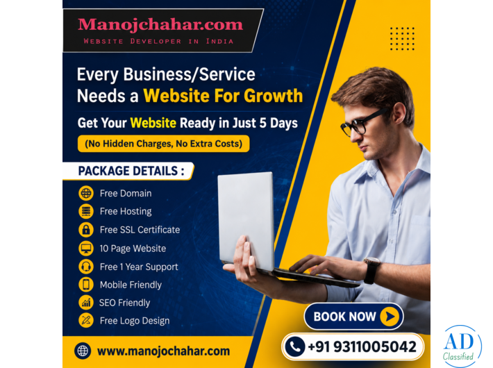 Manoj Chahar – Professional Website Designer in Delhi