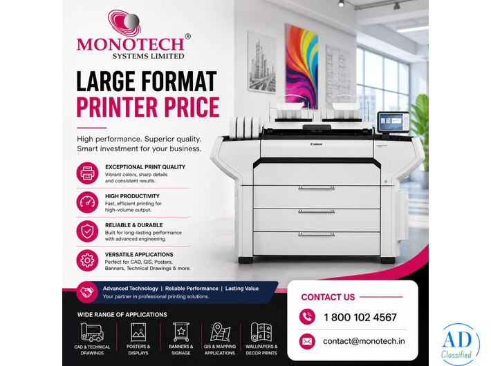 Get Affordable Large Format Printer Price | Monotech®