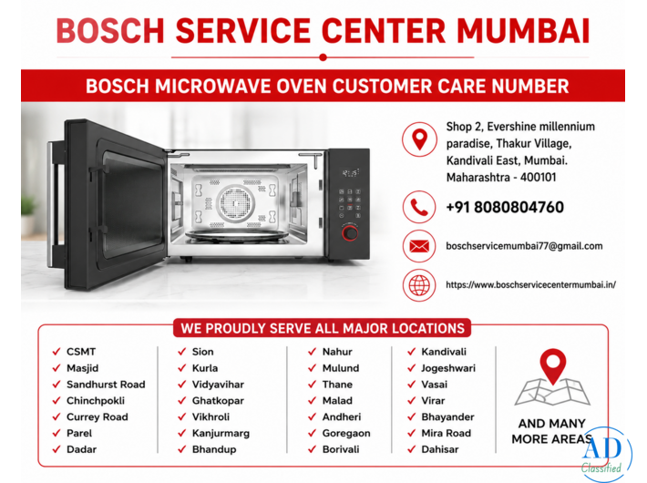 Bosch Microwave Oven Service Center Near Kandivali