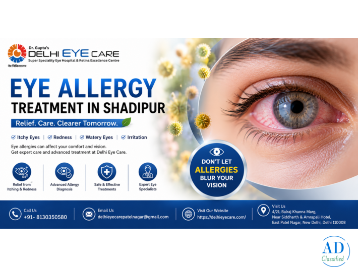Eye Allergy Treatment in Shadipur | Delhi Eye Care