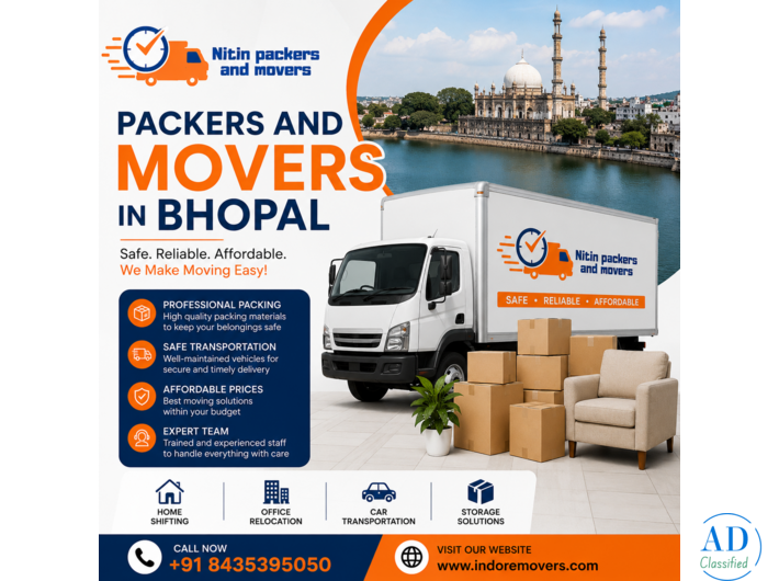 Professional Packers and Movers in Bhopal | Safe & Affordable Relocation Services