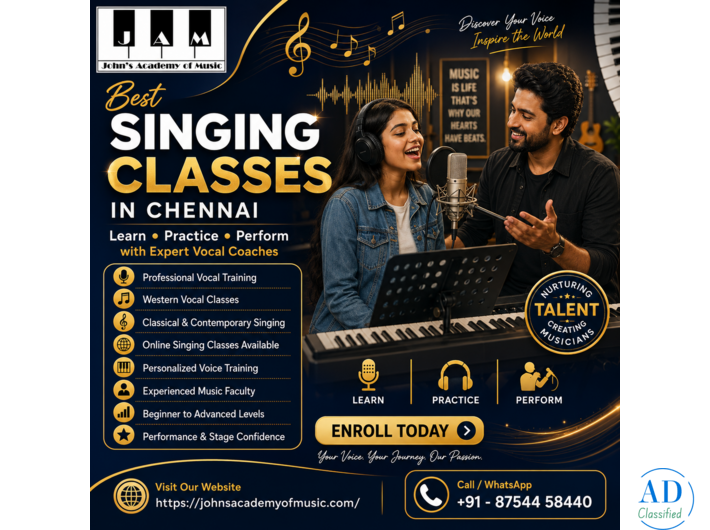 Best Singing Classes in Chennai