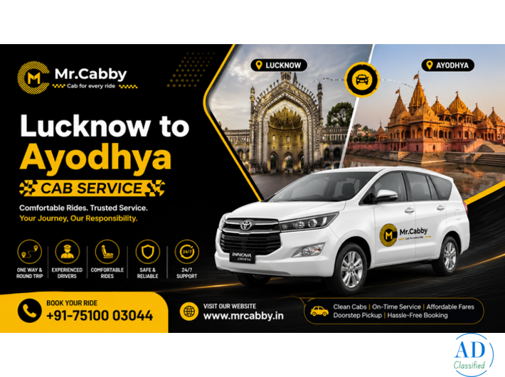 Book Lucknow to Ayodhya Cab Service - Mr. Cabby