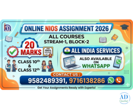 Get neatly and clearly NIOS Tutor Assessment Assignment