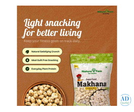 NatureFam Makhana Seeds 250g Price | Fresh & Crunchy Snacks