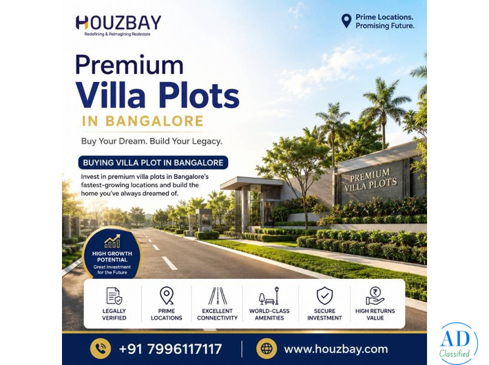 Premium Villa Plots in Bangalore | Buying Villa Plot in Bangalore