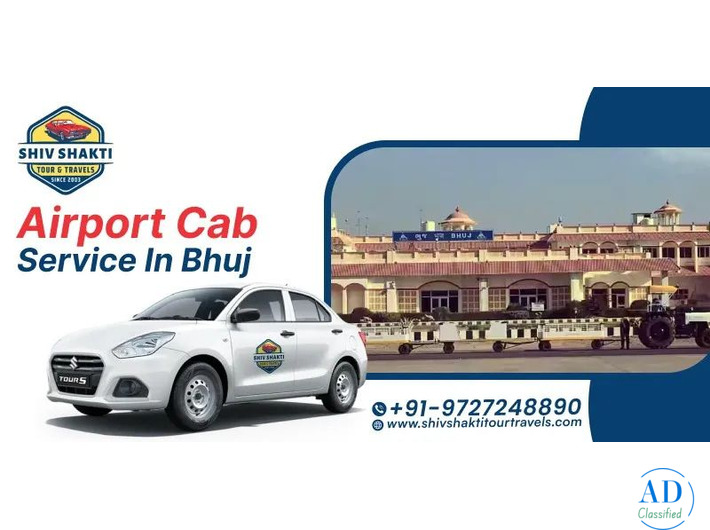 Airport Cab Service in Bhuj – Reliable Airport Taxi by Shiv Shakti Tour Travels