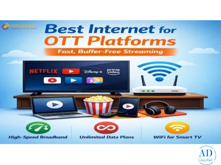 Fastest Broadband in Faridabad Internet Plans with OTT Subscription GIGMAX