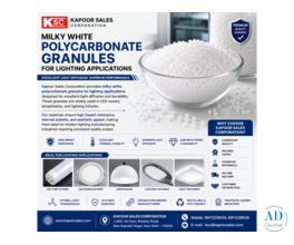 Milky White Polycarbonate Granules for Lighting Applications | Kapoor Sales Corporation