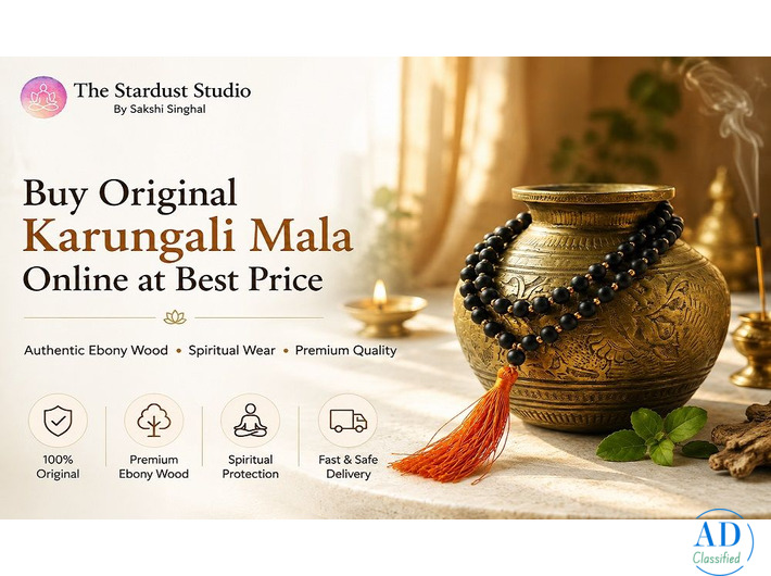 Buy Original Karungali Mala Online at The Stardust Studio