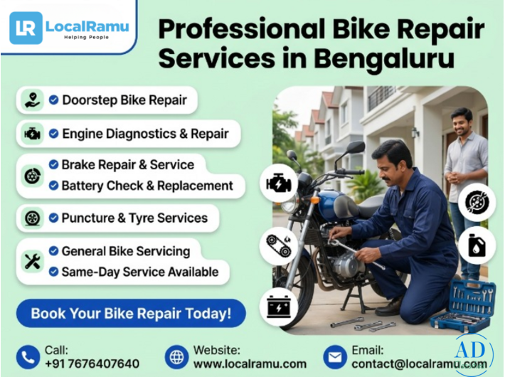 Bengaluru's Most Trusted Bike Repair Service LocalRamu Is Just One Call Away