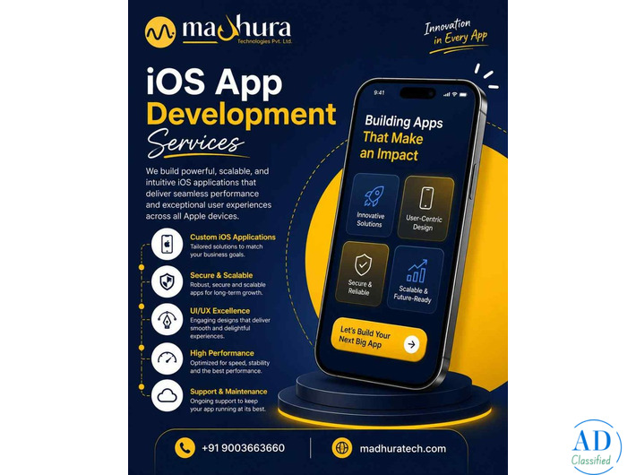 Innovative iOS App Development Services in Coimbatore – Madhura Technologies