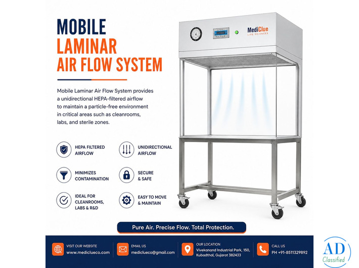Mobile Laminar Air Flow System Supplier in India