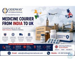Medicine Courier from India to UK | Reliable Pharma Delivery Solutions - Oddway International