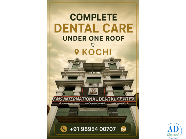 Best Dental Clinic in Kochi For Complete Dental Care Under One Roof