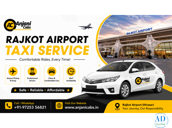 Book Online Rajkot Airport Taxi Service - Anjani Cabs