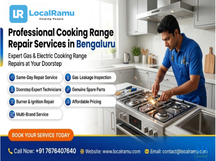 Bangalore's Most Trusted Cooking Range Repair Service LocalRamu Delivers Fast Fixes