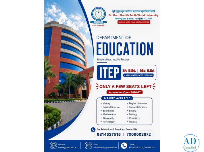 ma education in punjab - sggswu fatehgarh sahib