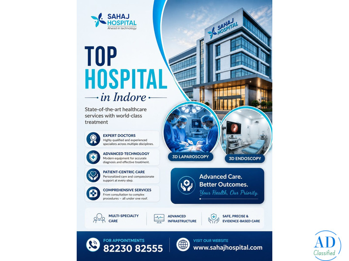 Top Hospital in Indore - Sahaj Hospital