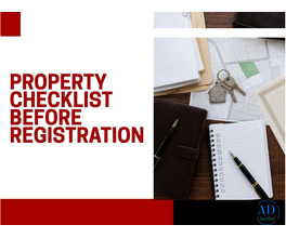 Advocate Anulekha Maity - Property Registration Checklist Before Signing Any Document