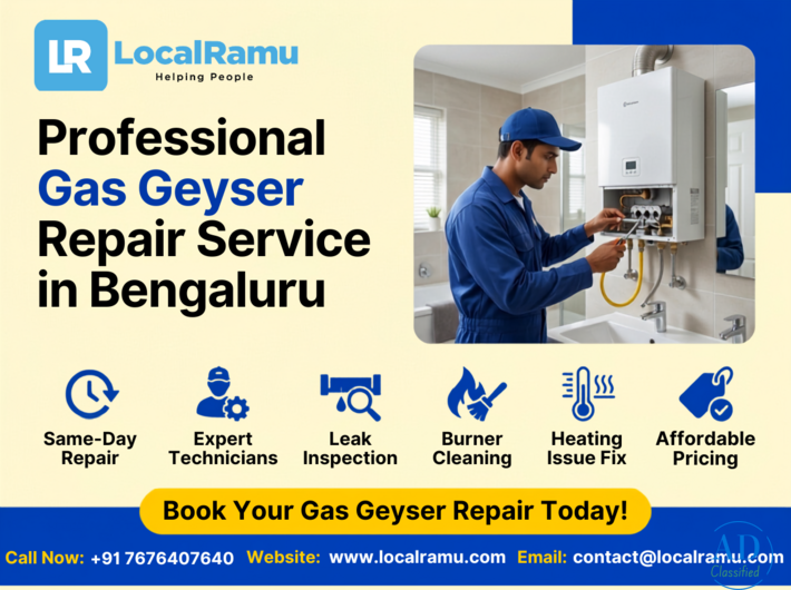 Fix Your Gas Geyser Today LocalRamu's Bengaluru Experts On Call