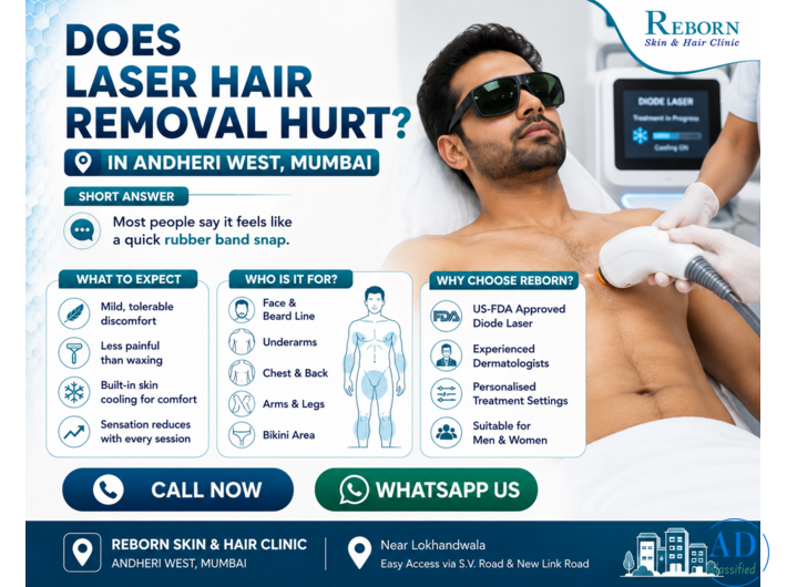 Does Laser Hair Removal Hurt? What to Expect at Our Andheri West Clinic